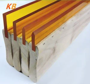 Lâminas de squeegee de impressão de dureza da alça de madeira